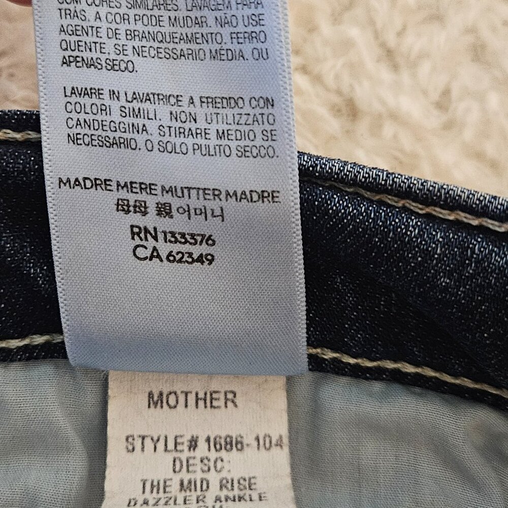 MOTHER The Mid Rise Dazzler Ankle – Wash: On the Edge – Size 27 (Style 1686‑104) - Picture 12 of 12